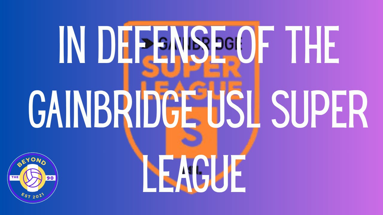 In defense of the (Gainbridge) USL Super League episode artwork