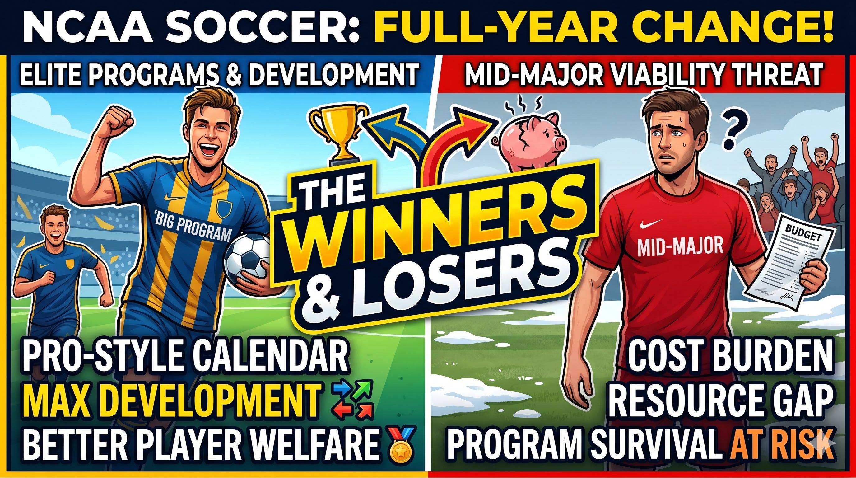 The ramifications of extending the D1 men’s college soccer season episode artwork