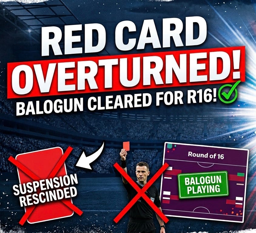 World Cup Daily: What to Make of Balogun's Suspended Red Card episode artwork