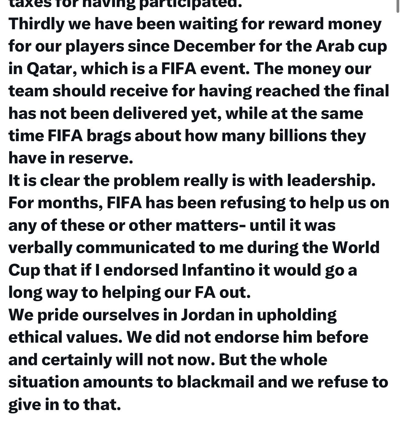 Prince Ali drops bombs in FIFA situation about Infantino and US as host  episode artwork