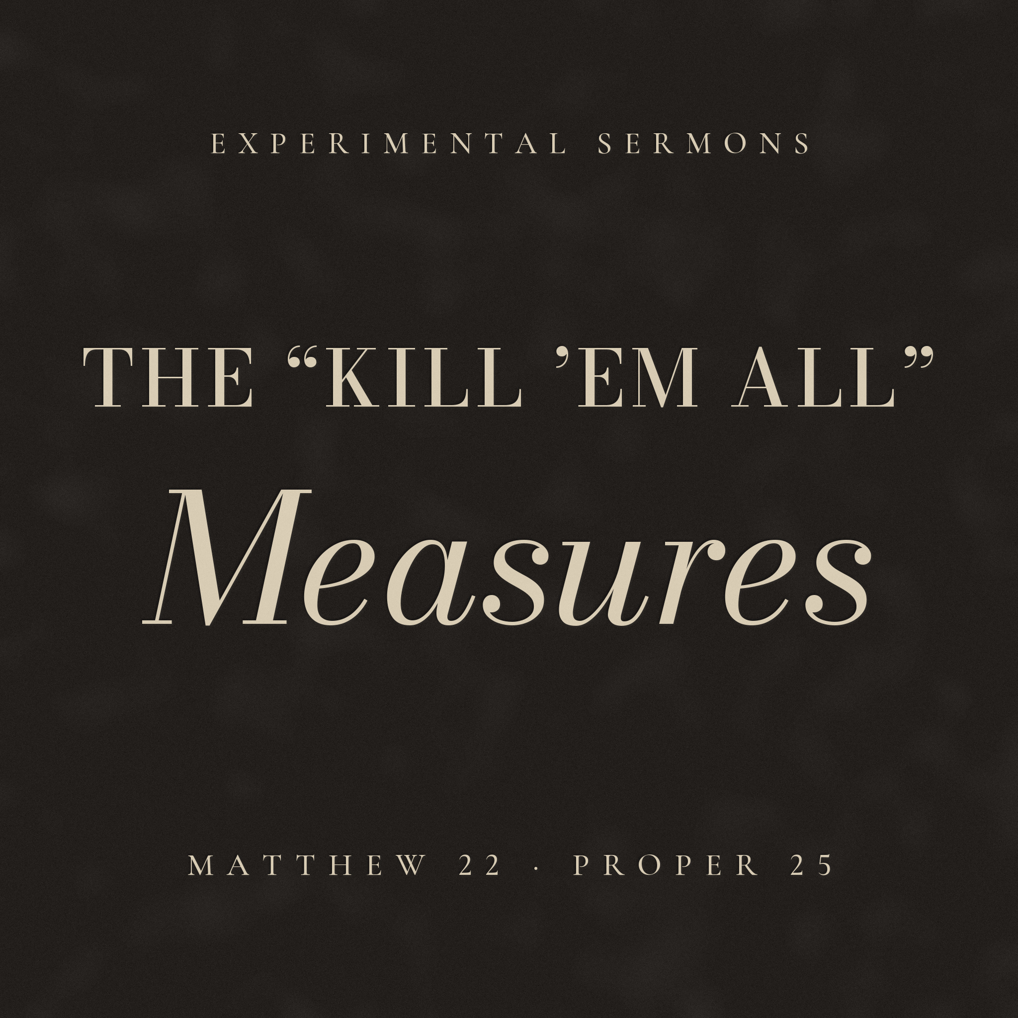 The “Kill ’Em All” Measures episode artwork