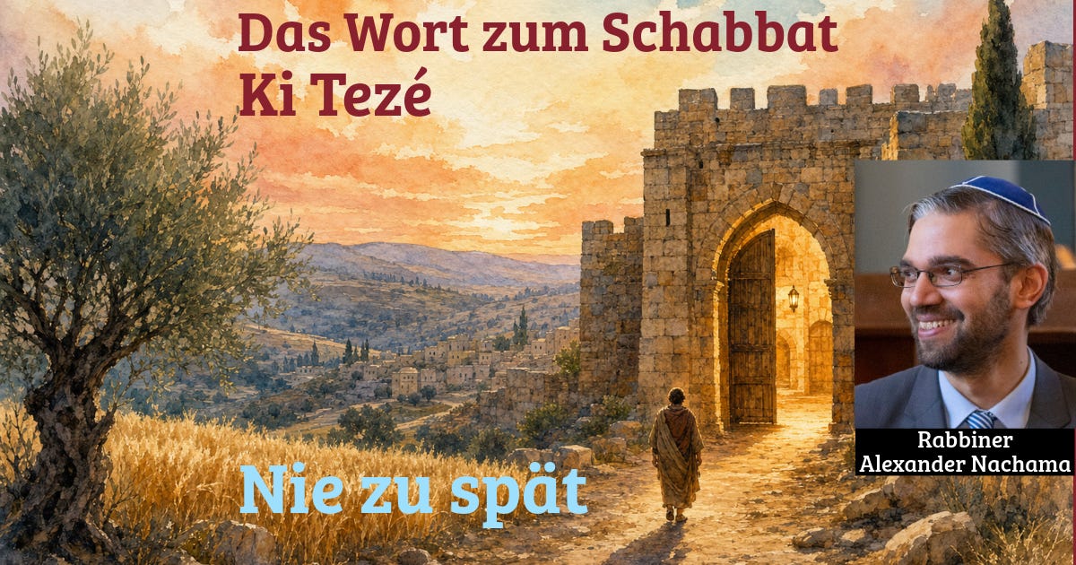 Schabbat Ki Tezé || Nie zu spät episode artwork