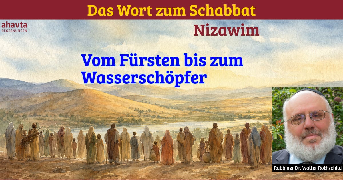 Schabbat Nizawim || Vom Fürsten bis zum Wasserschöpfer episode artwork