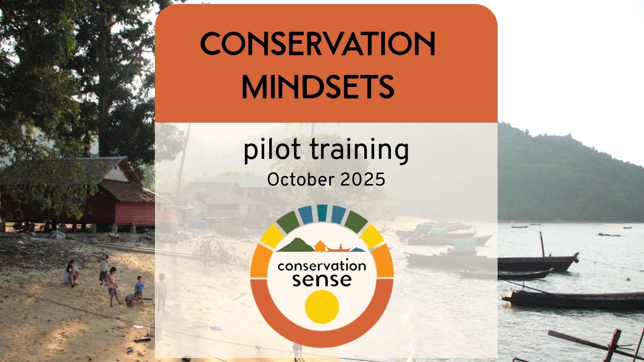 Hello again + thoughts on Conservation Mindsets