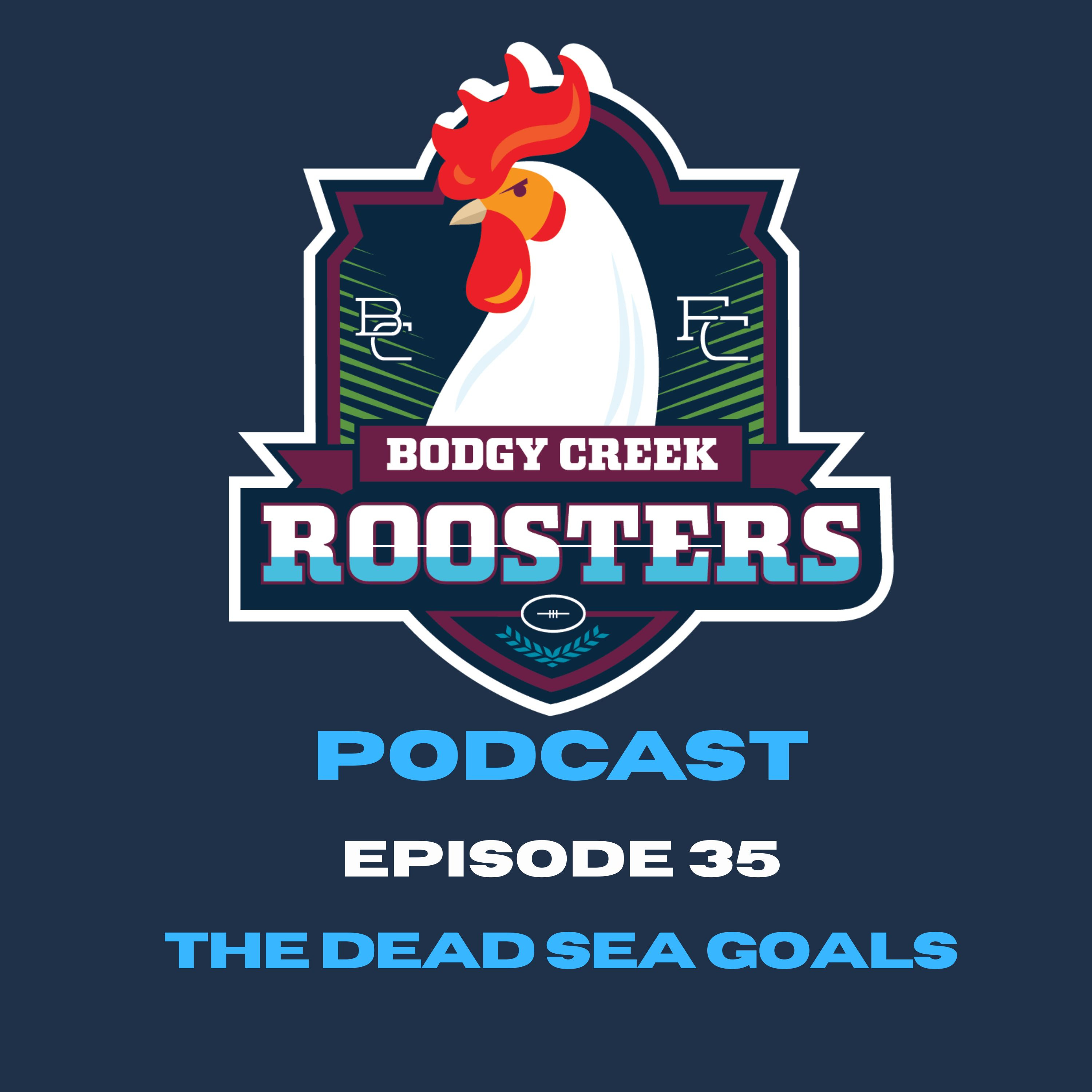 Bodgy Creek Roosters Podcast - Ep 35 - The Dead Sea Goals episode artwork