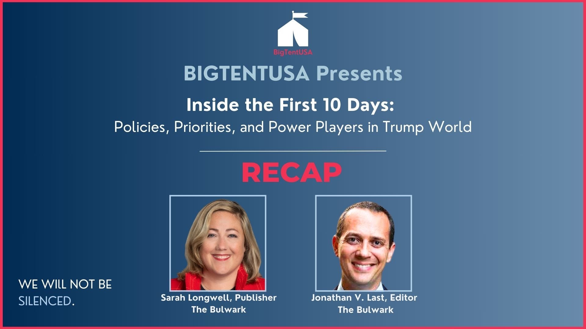 BigTent Podcast: The Bulwark with Sarah Longwell and Jonathan V. Last BigTent Podcast: The Bulwark with Sarah Longwell and Jonathan V. Last