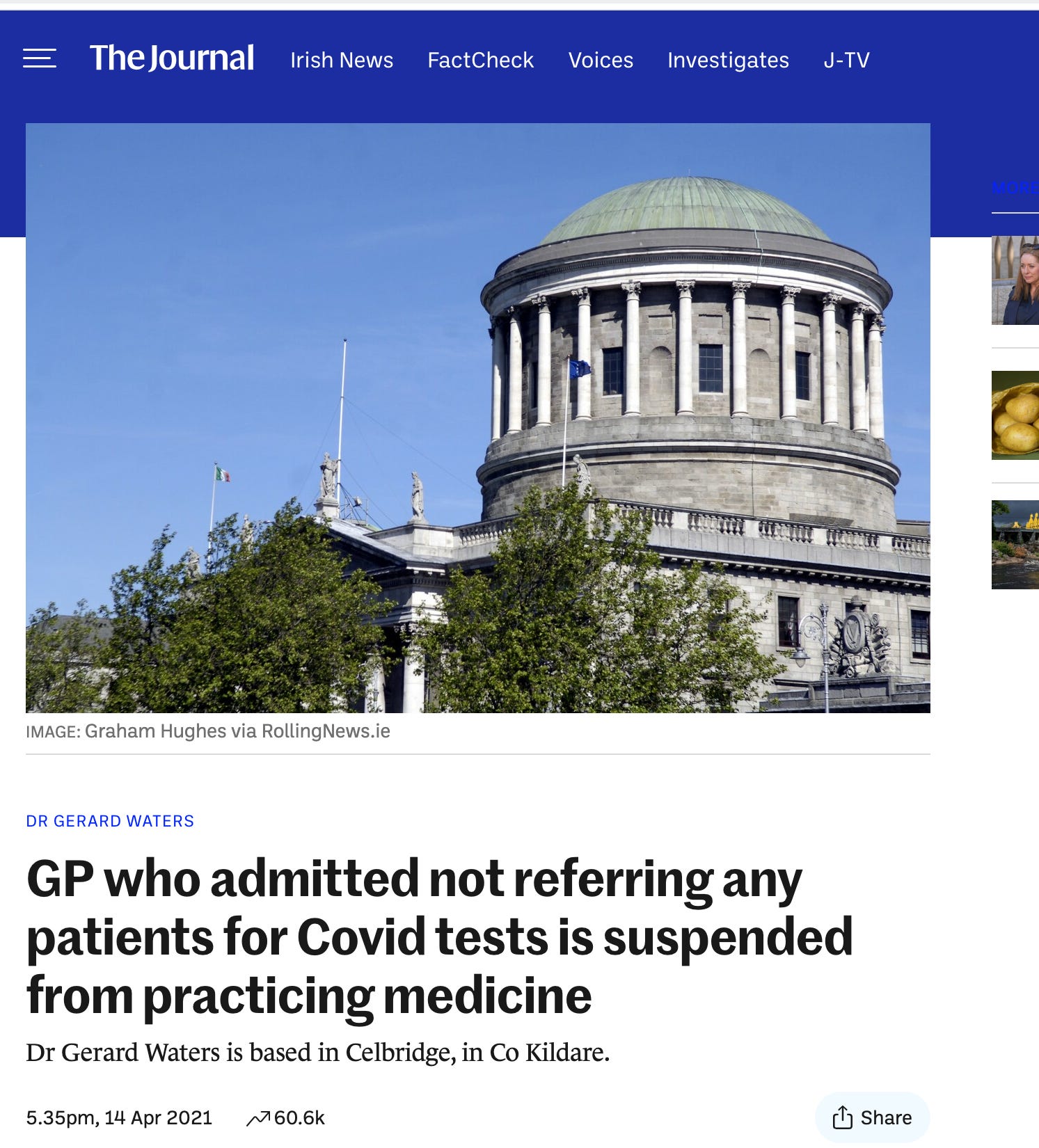 Dr Gerry Waters reacts for the first time to that RTÉ Radio 1 Liveline call about his refusal to administer the Covid-19 injections episode artwork