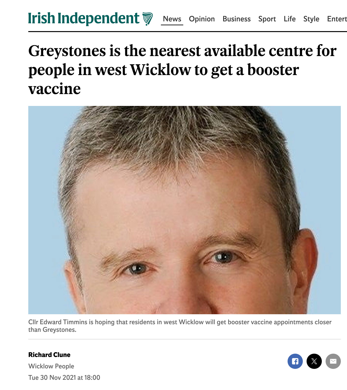 Fine Gael TD Edward Timmins fronts a new Oireachtas Heart and Stroke group but did his wife Orla suffer an adverse reaction to the jab? episode artwork