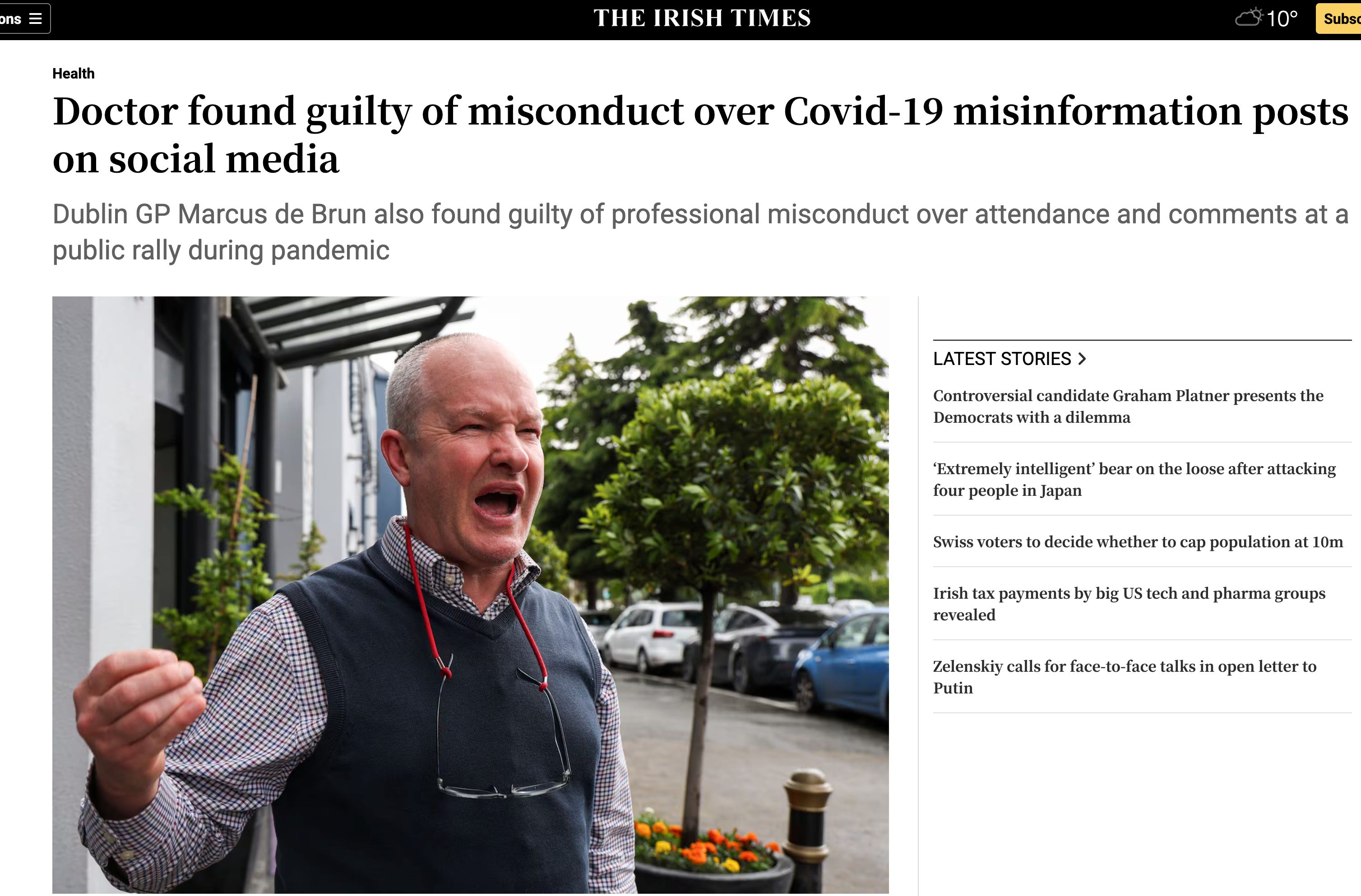 Dr Marcus De Brun responds to being found guilty of misconduct for blowing the whistle on the Covid scam episode artwork