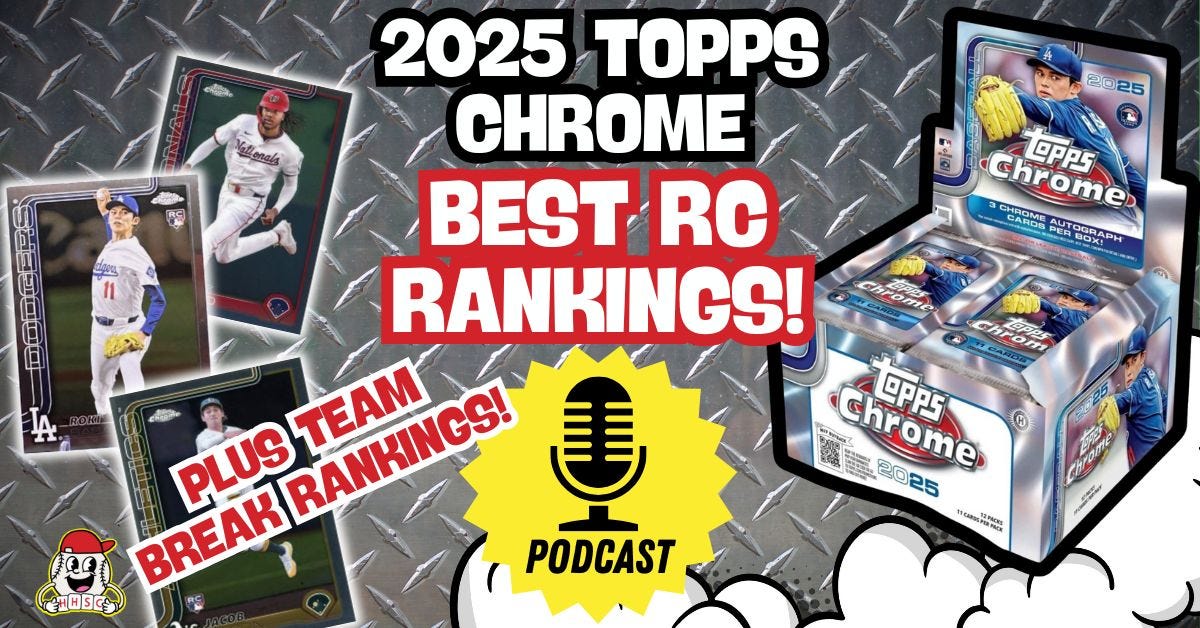[POD] 16 Best 2025 Topps Chrome Rookie Cards & Team Break Rankings!