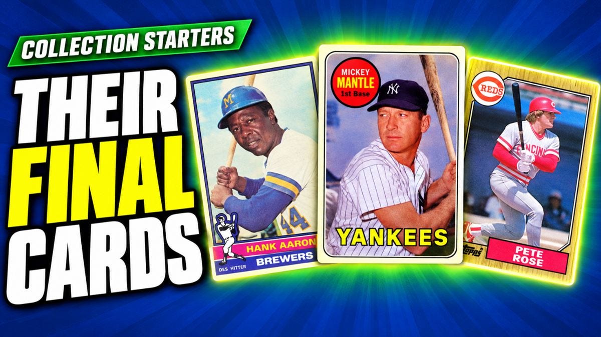 Maybe Skip the Rookies? Collect Baseball Legends’ Final Cards - Ep. 3.40 — Happy Hobby Sports Cards Podcast