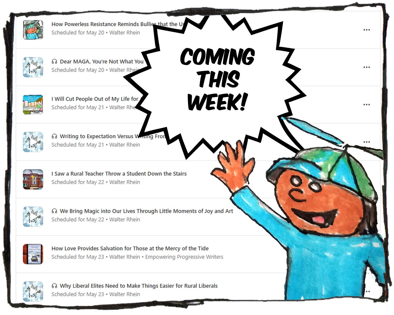 A Schedule of Upcoming Content For the Week of 3/30 to 4/3 episode artwork