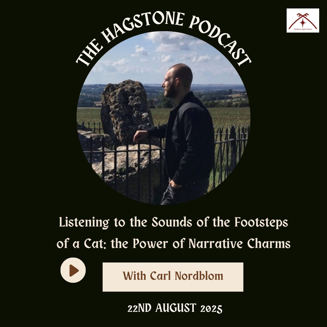 Listening to the Sounds of the Footsteps of a Cat: the Power of Narrative Charms