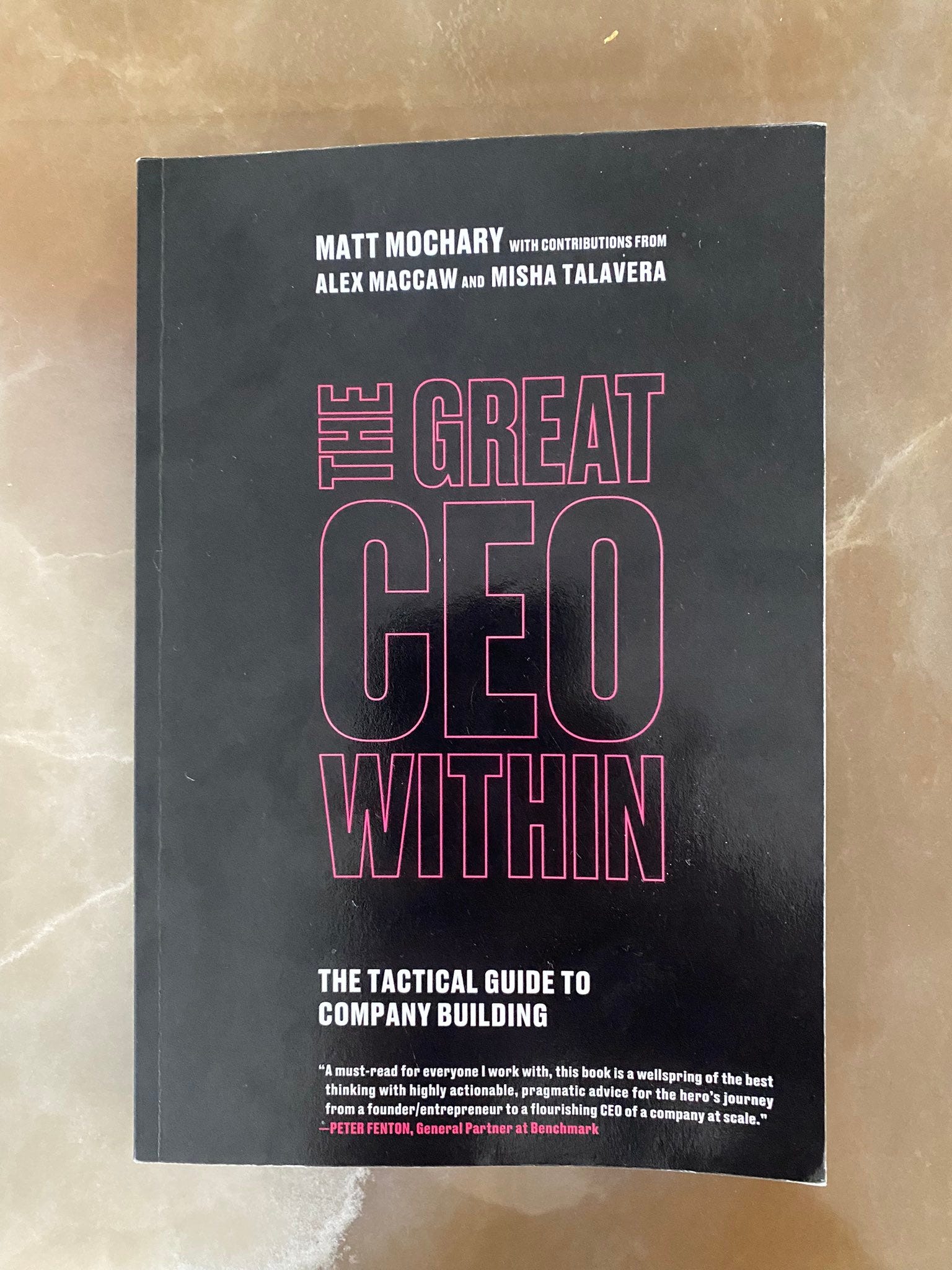 The Great CEO Within by Matt Mochary
