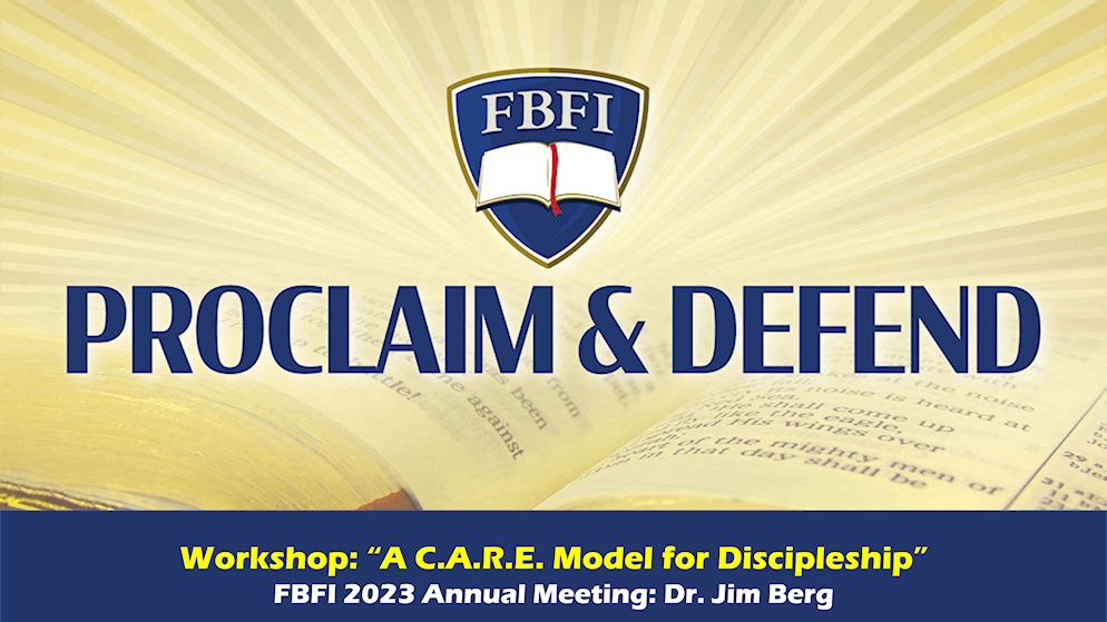 FBFI 2023 Workshop: “A C.A.R.E. Model for Discipleship” episode artwork