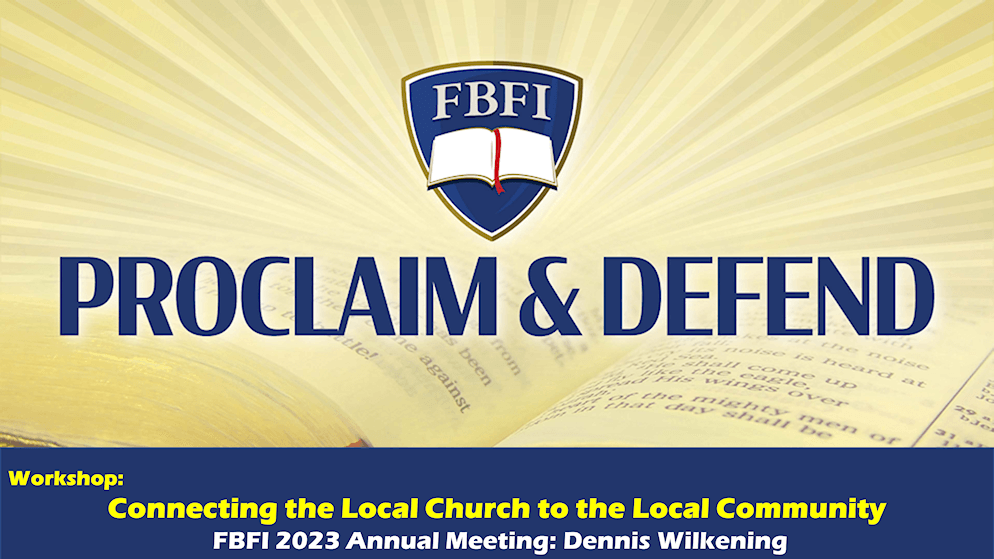FBFI 2023 Workshop: Connecting the Local Church to the Local Community episode artwork