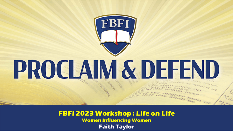 FBFI 2023 Workshop: Life on Life — Women Influencing Women episode artwork