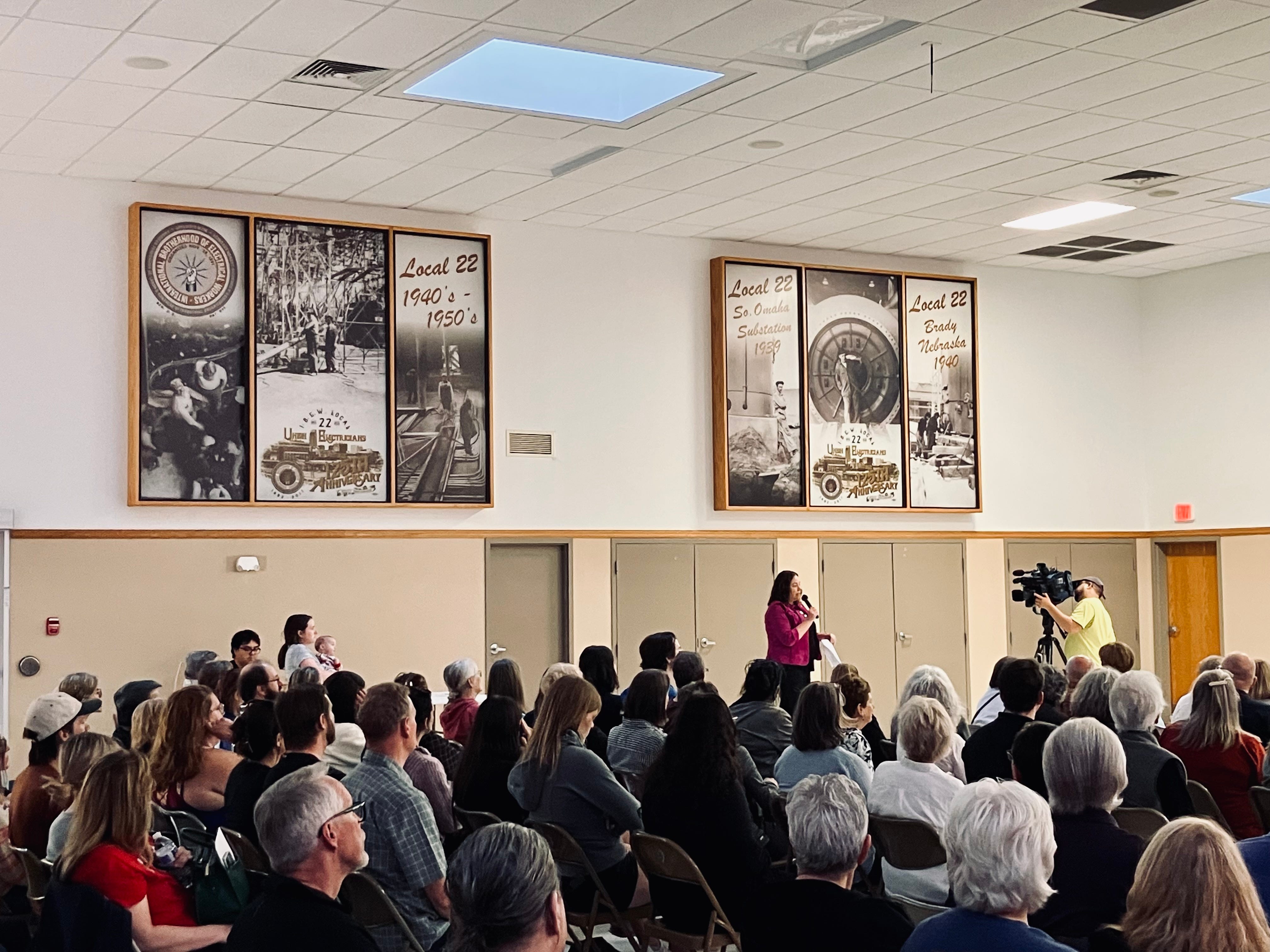 Angie Lauritsen on the CD2 Community Town Hall (live from IBEW Local 22)
