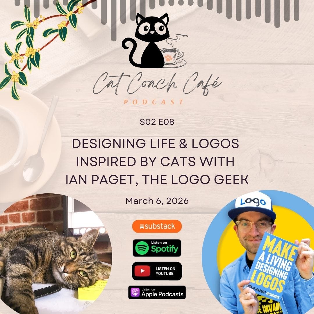 S02E08 Designing Life & Logos Inspired by Cats with Ian Paget, the Logo Geek