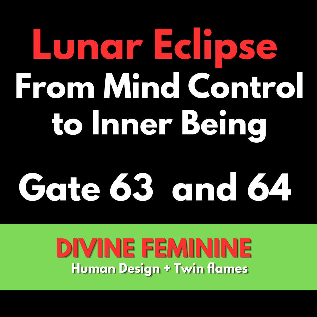 Lunar Eclipse - From Mind Control to Inner Being
