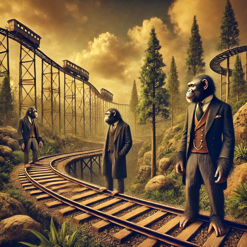 Ape Chiefs Demand Rent, the Railway Demands Blood