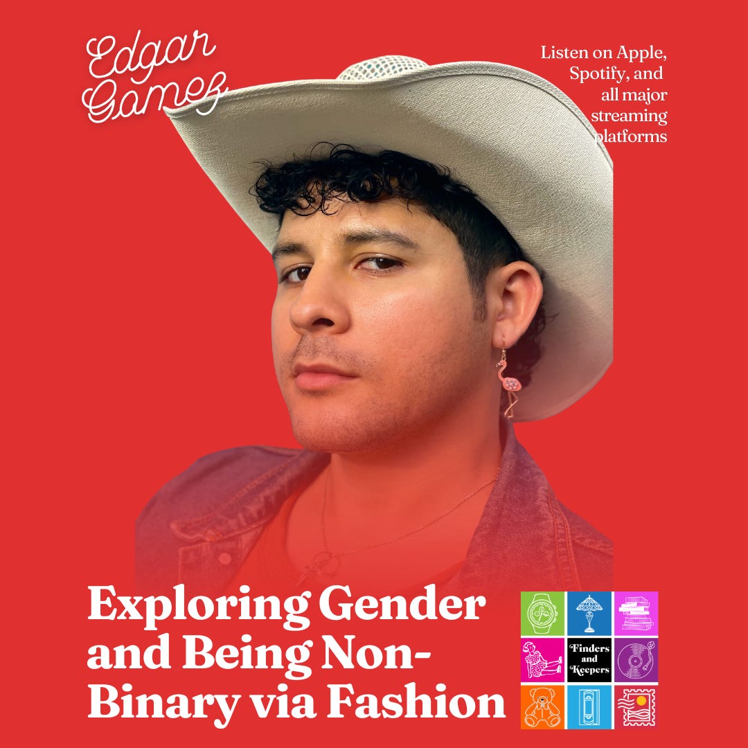 Exploring Gender and Being Non-Binary via Fashion with Alligator Tears author Edgar Gomez episode artwork