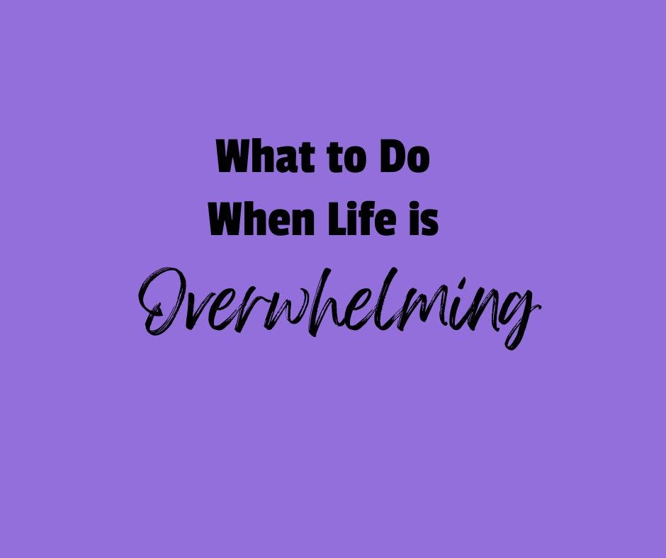 What to Do When You are Overwhelmed episode artwork