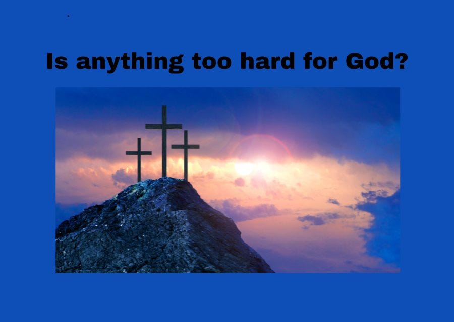 Is Anything Too Hard for God? episode artwork