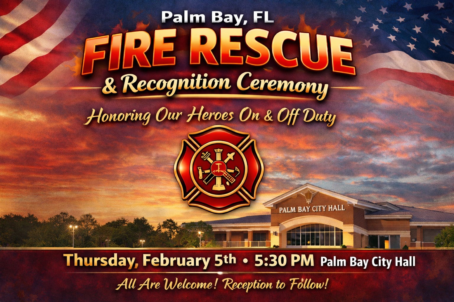 Palm Bay to Honor Fire Rescue Heroes for Service and Life-Saving Actions episode artwork