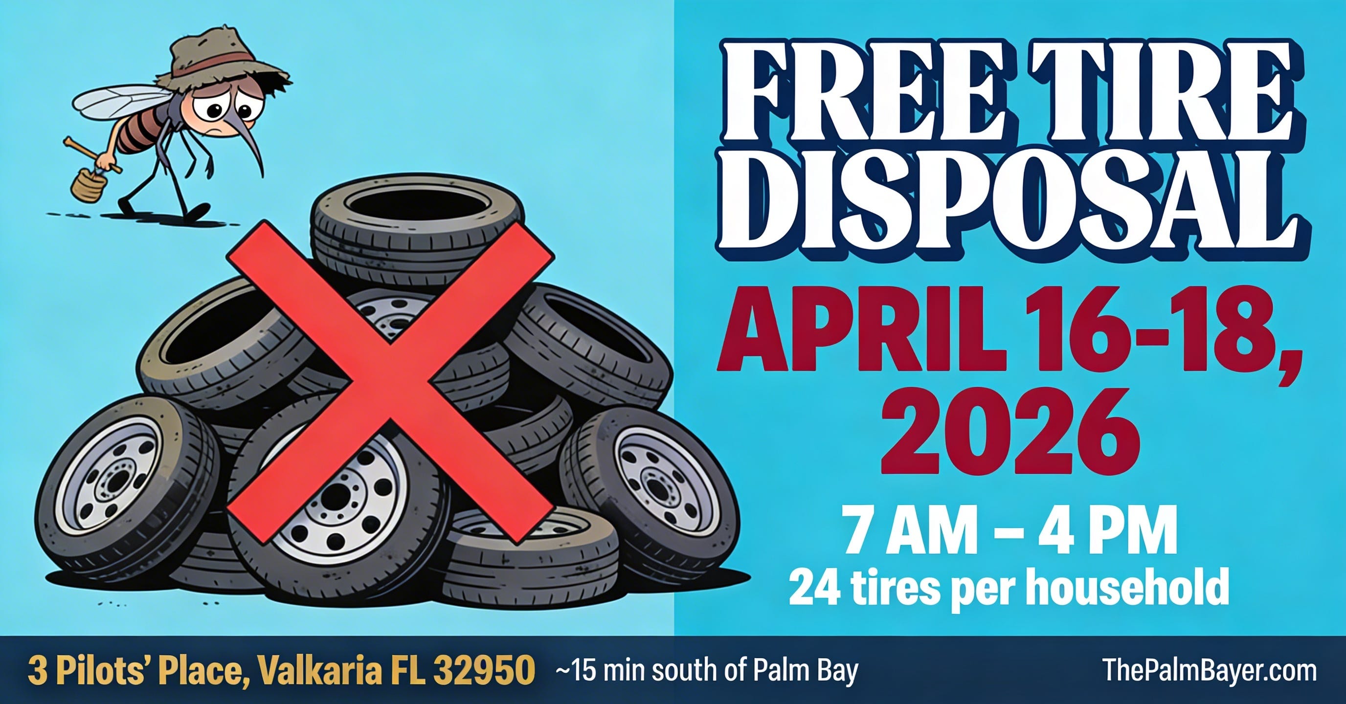Brevard County Is Taking Your Old Tires for Free This April. Here’s What Palm Bay Residents Need to Know. episode artwork