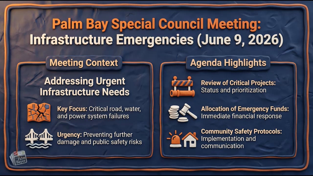 Palm Bay Council Tackles Private Road Standoff and Wastewater Plant Default  episode artwork