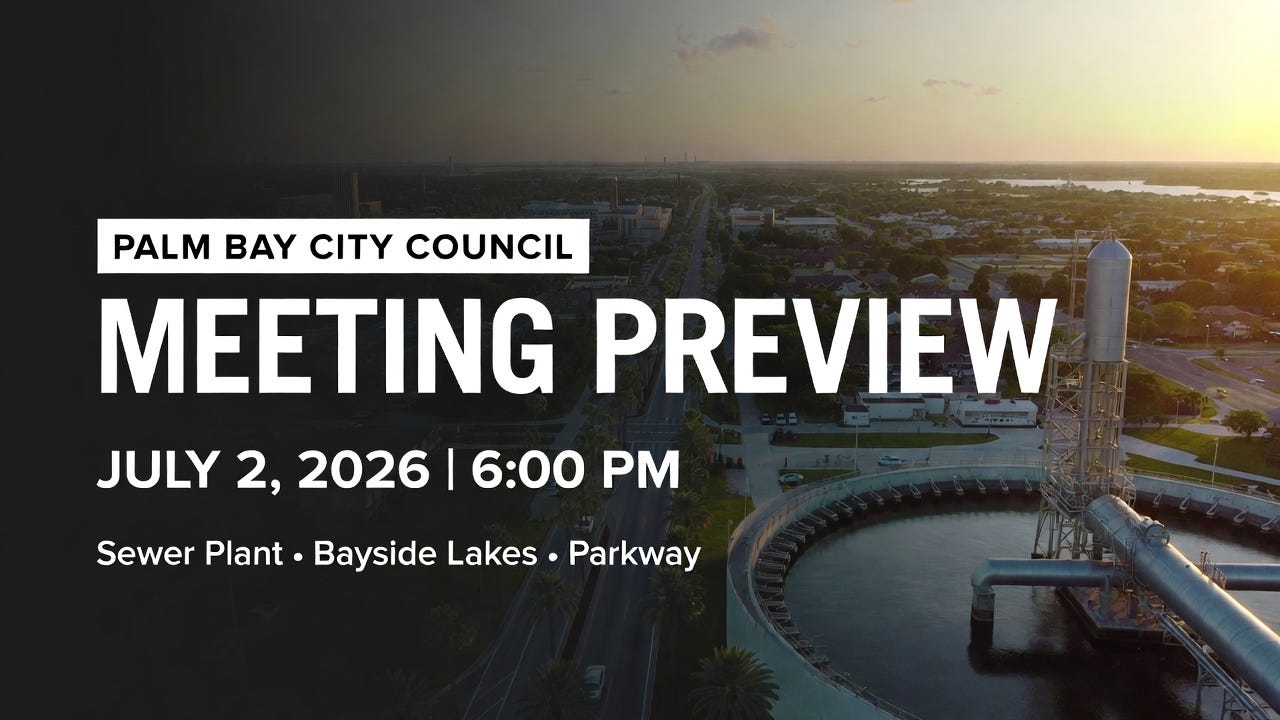 Sewer Plant Recovery, Bayside Lakes Acquisition, and Parkway Expansion Dominate Palm Bay Agenda  episode artwork