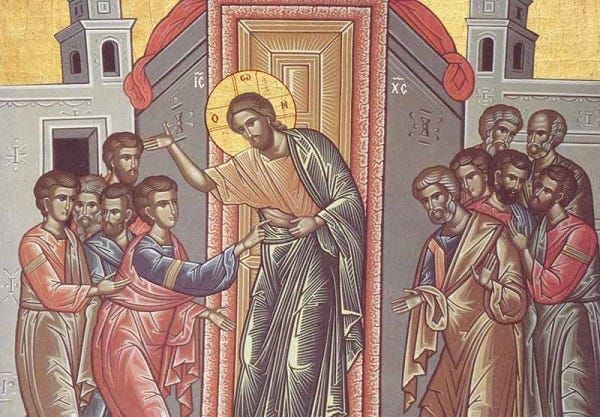 At the Station of Christ in the Upper Room