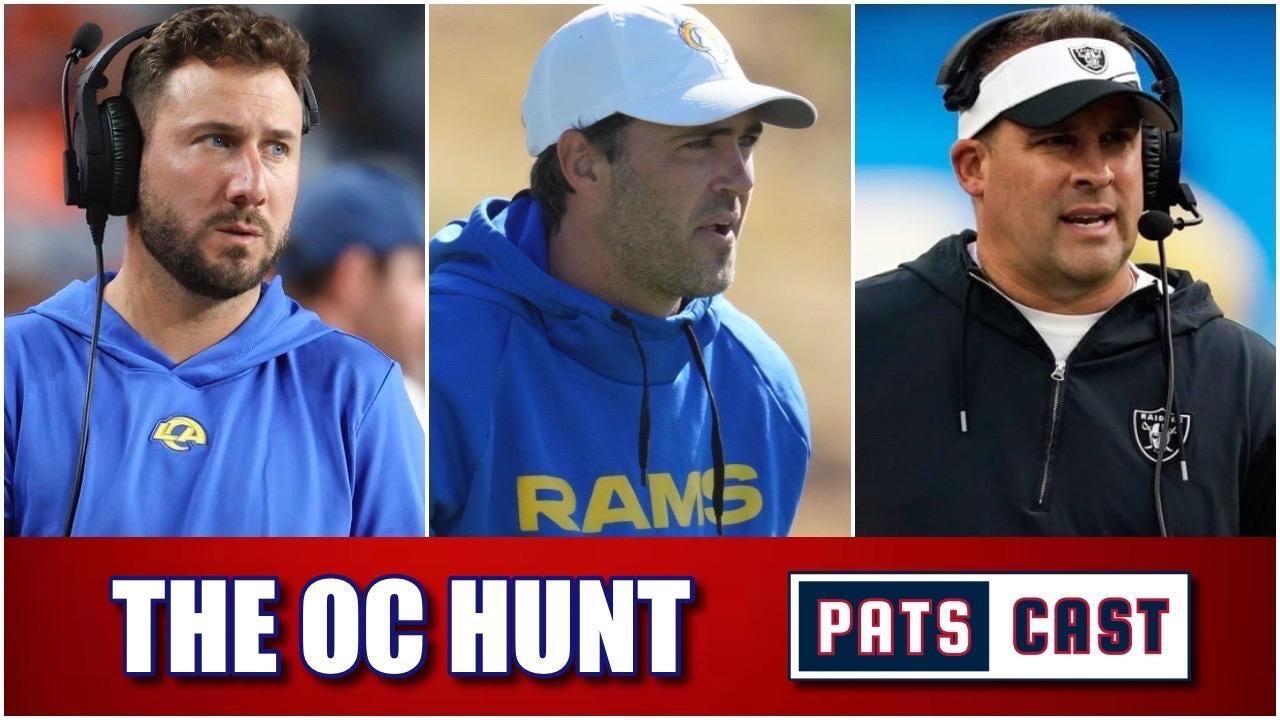 Patriots OC Search Narrows: Nick Caley, Zac Robinson, Josh McDaniels Updates episode artwork