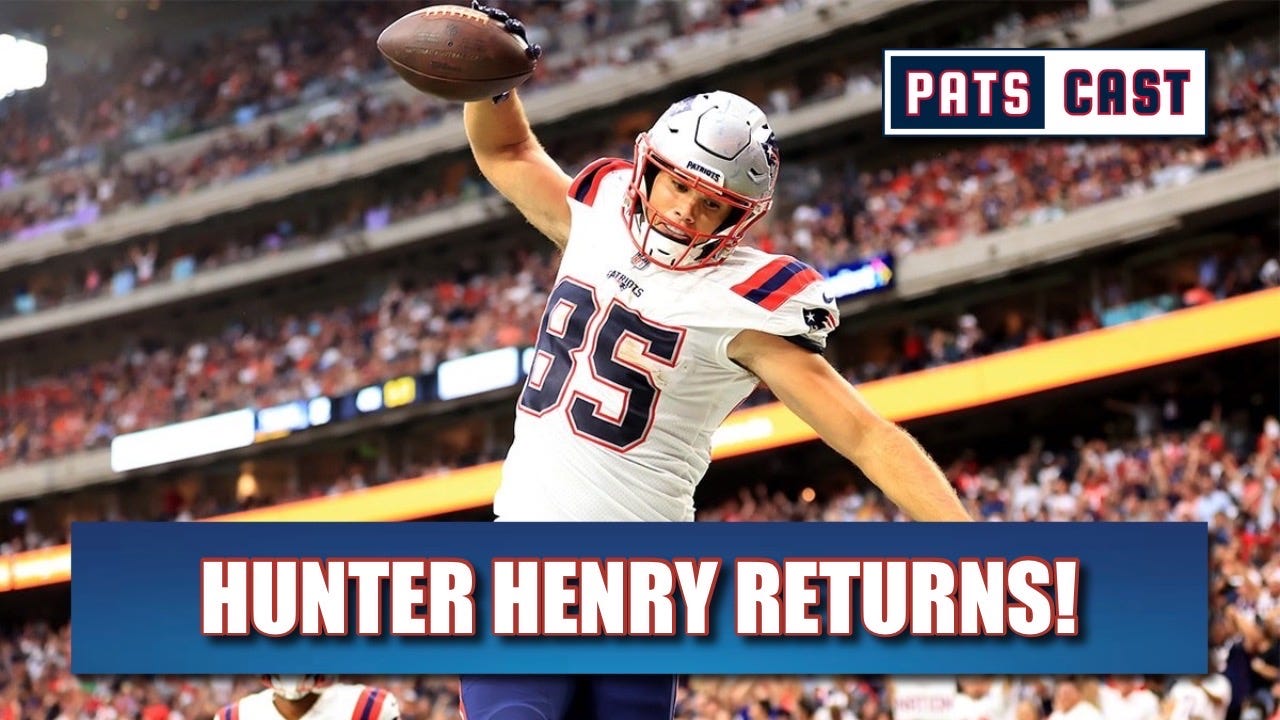 Hunter Henry Returns, Are the Patriots No Longer Considering Drafting Drake Maye? episode artwork