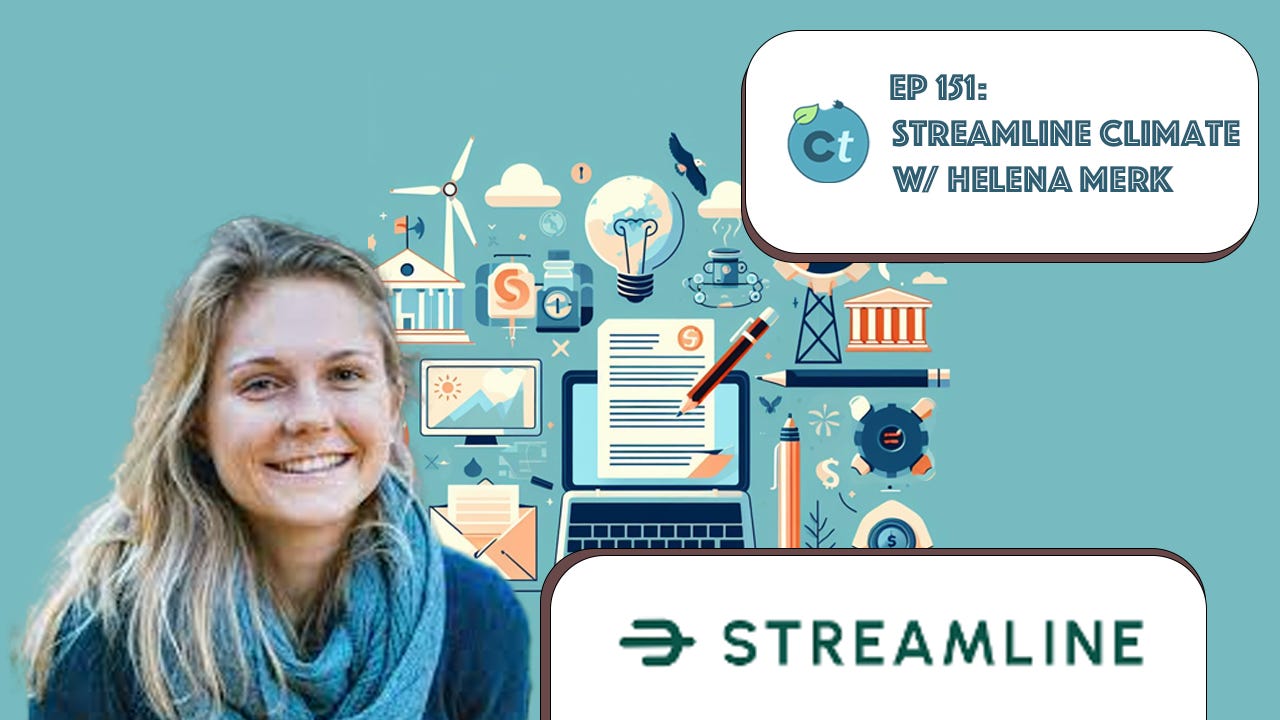 #151 Winning Grants & Non-Dilutive Capital, The Palo Alto Effect, Expanding Your TAM, & More w/ Helena Merk (Streamline Climate) episode artwork