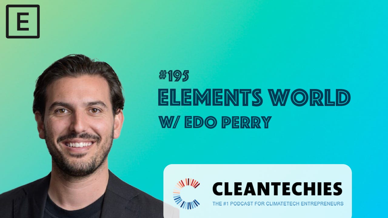 #195 Fortune 500s Go Green, AI Washing vs Realism, Learning from Apple, & More w/ Edo Perry (Elements World) episode artwork