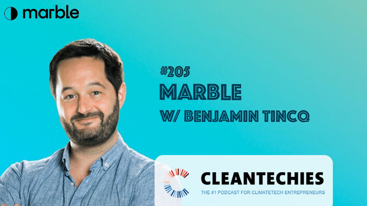 #205 Finding a Co-Founder, DeepTech, Venture Studio Model, Policy x Climate | Benjamin Tincq (Marble) episode artwork