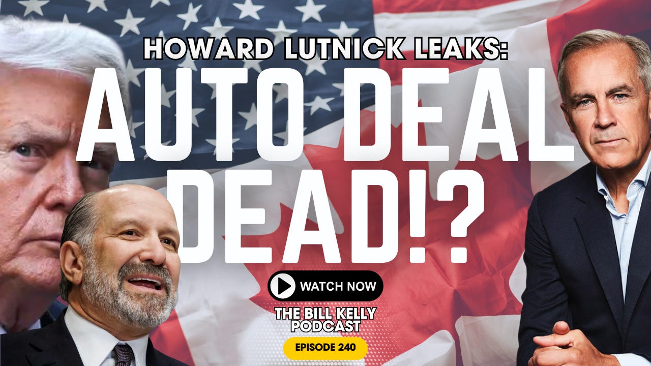 Howard Lutnick LEAKS Kills Hope For Auto Trade Deal: "Canada Comes Second" to US