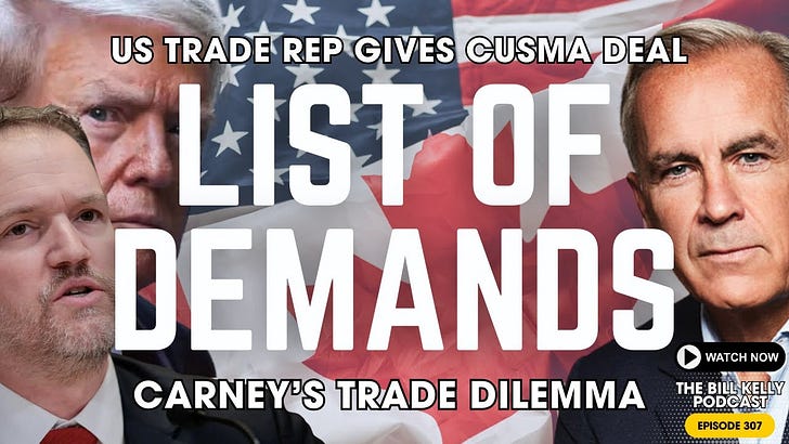 US Trade Rep Gives PM Carney a HUGE List of Demands, Threatens CUSMA Deal Expiration
