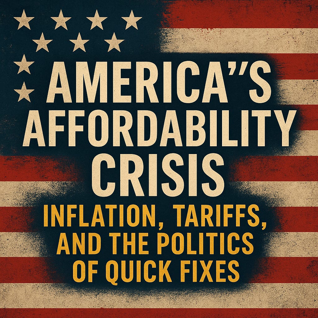 America’s Affordability Crisis: Inflation, Tariffs, and the Politics of Quick Fixes episode artwork