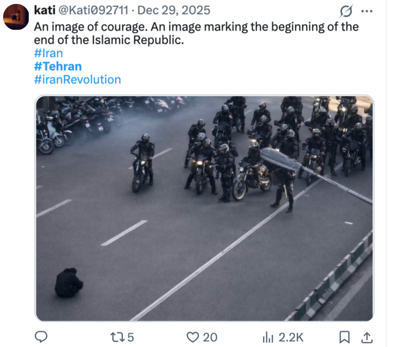 Trump supports the Iranian protesters Trump supports the Iranian protesters