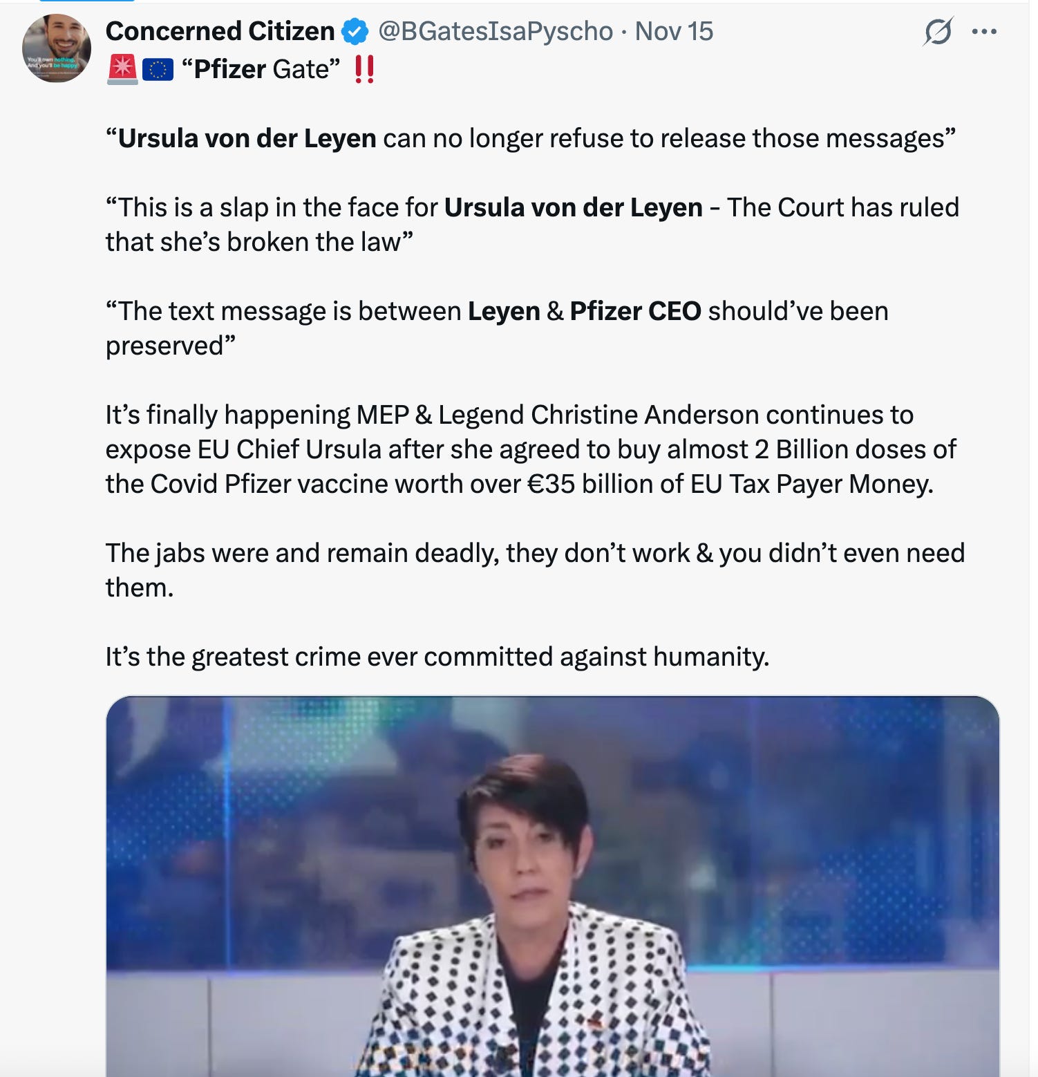 They Deleted Texts, Blocked the Inquiry TWICE – Now EU MEPs Sue to Uncover the Pfizer Scandal