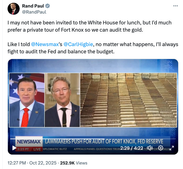 Rand Paul Slams Federal Reserve and Terrible Government Overspending