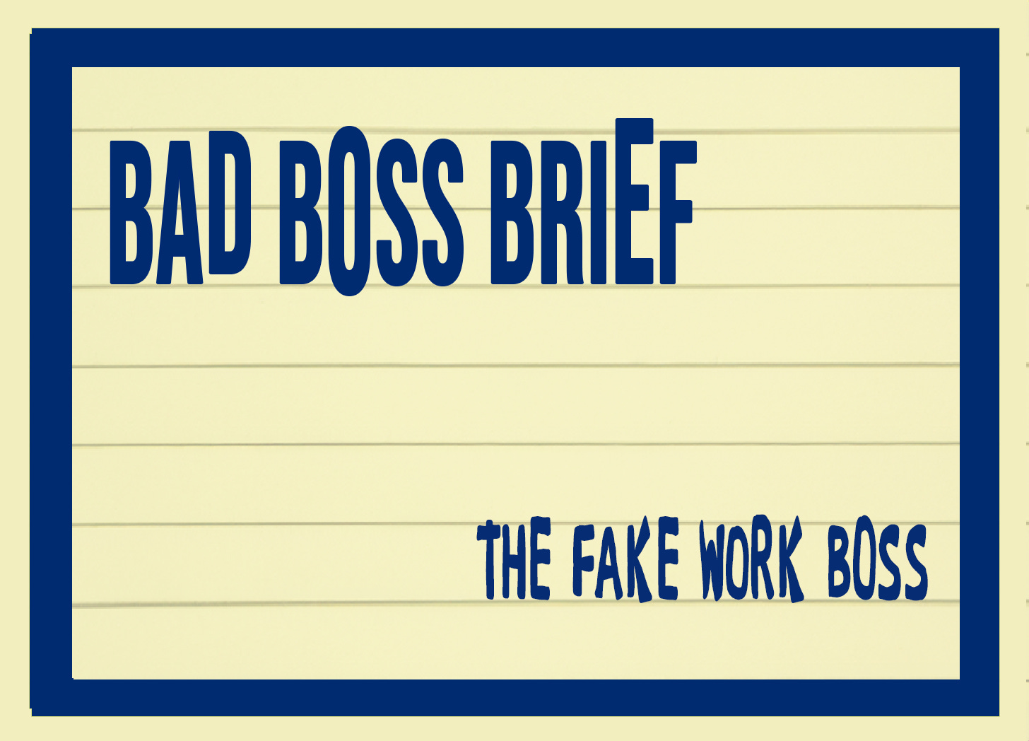 The Fake Work Boss | Bad Boss Brief — 15 (audio)