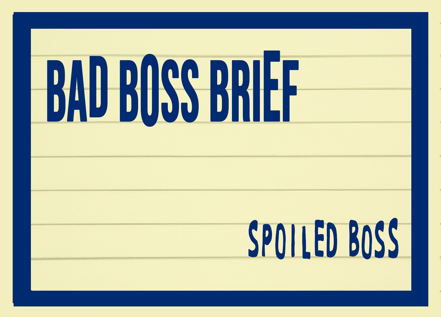 Spoiled Boss | Bad Boss Brief – 29 (audio)