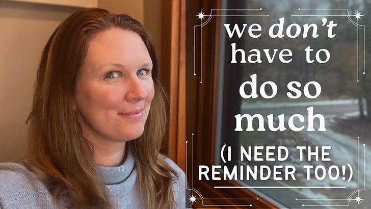 We don't have to do so much.