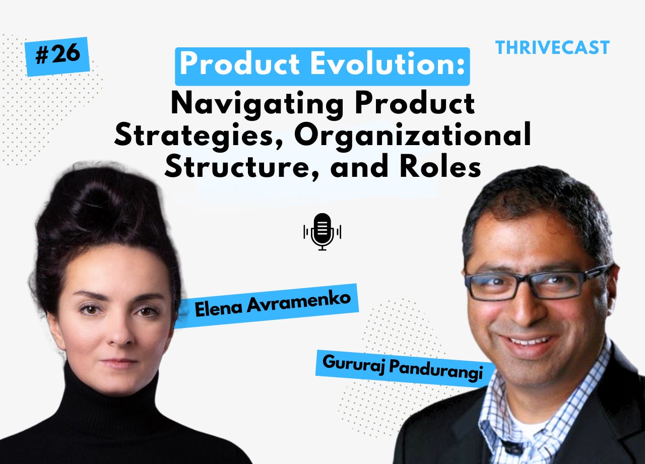 #26 — Product Evolution - Exploring Strategies, Organizational Structure, and Roles ft. Elena Avramenko