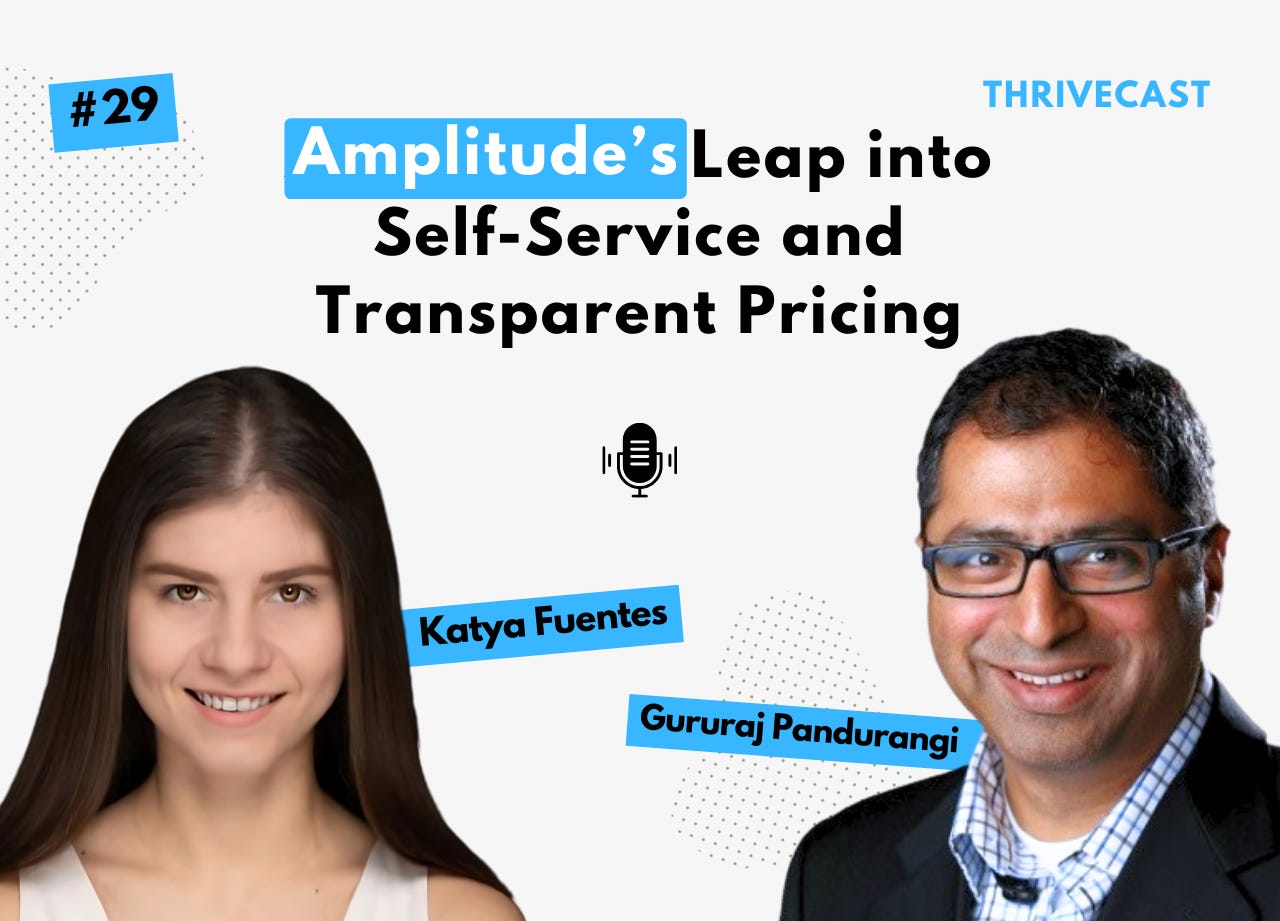 #29 - 1/2 Amplitude Plus Plan - A leap into Self-Service and transparent pricing ft. Katya Fuentes