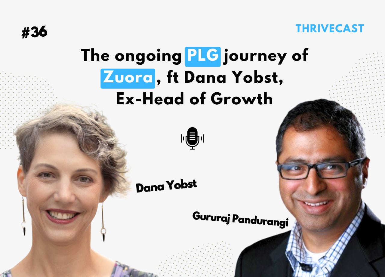 #36 — The ongoing PLG journey of Zuora, ft. Dana Yobst, Ex-Head of Growth